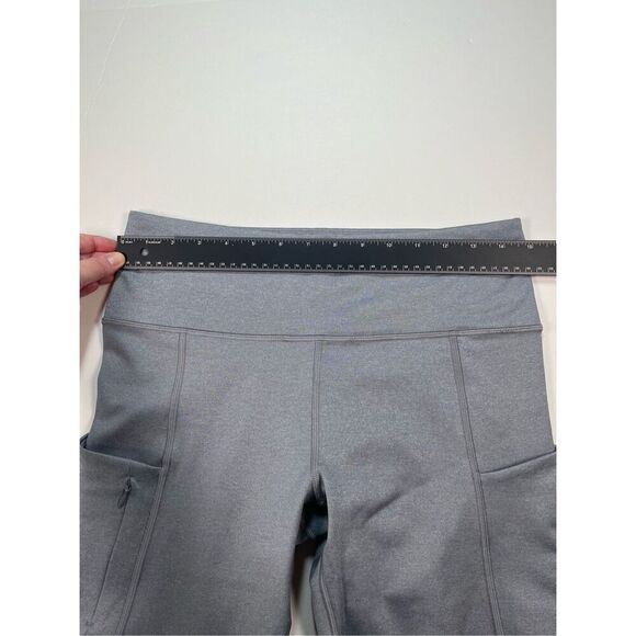 Athleta Salutation Stash Pocket II 7/8 Tight Horizon Grey Powervita Size Medium - Picture 6 of 11